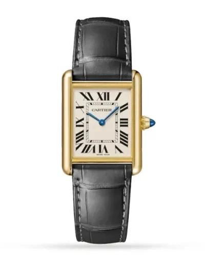 Cartier Tank Louis Men Quartz White Alligator Watch WGTA0067