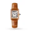 Cartier Tank Louis Women Automatic Silver Alligator Watch WGTA0010