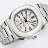 0240A473-6E9F-77CE-9AA4-6688736B0D7D.webp Patek Philippe Silver Nautilus Chronograph Watch