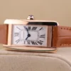 Cartier Tank Américaine Women Quartz Silver Alligator Watch W2607456