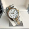 Couple Watches Rolex Datejust 36/28mm RG/SS Jub White/Dial