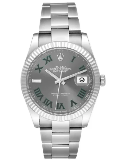 Superclone Rolex Datejust 41mm Rhodium Dial 126334  Wimbledon  Flutted / Oyster