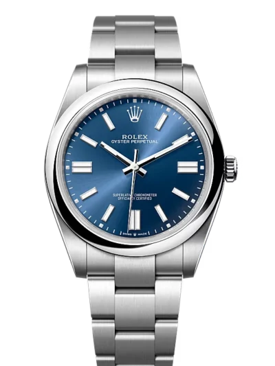 Rolex Oyster Perpetual 41mm Blue Dial 124300
