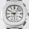 05ED1CAD-E053-8370-33FC-8F9A188DFB63.webp Patek Philippe Silver Nautilus Chronograph Watch