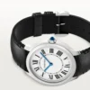 Cartier Ronde Must Men Quartz Silver Calf Watch WSRN0031