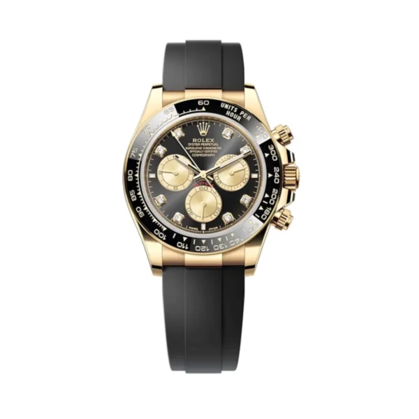 07CC2D4F-3E37-9B6A-95B7-E2520635C2FF.webp Superclone Rolex Daytona 40 mm Black Dial Yellow Gold 126518LN