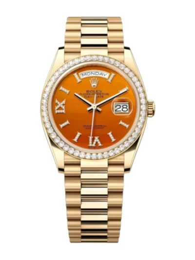 Superclone Rolex Day-Date 36 mm Carnelian Dial 128348RBR