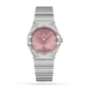 099BDAC7-0169-20C6-7E4F-90370AC07419.webp Omega Constellation Women Quartz Pink Stainless Steel Watch O13110286011001