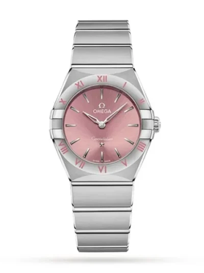 099BDAC7-0169-20C6-7E4F-90370AC07419.webp Omega Constellation Women Quartz Pink Stainless Steel Watch O13110286011001