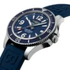 Breitling Superocean Men Automatic Blue Rubber Watch A17366D81C1S2