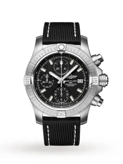 Breitling Avenger Men Automatic Black Fabric Watch A13385101B1X2