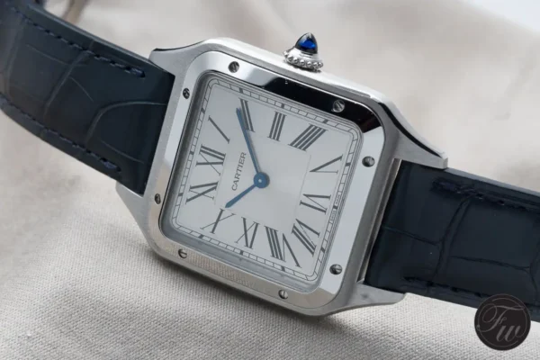 0B2FBFB3-EA88-4224-BA39-B0F3825BD3C3.webp Cartier Santos-Dumont Men Automatic Silver Stainless Steel Watch WSSA0032