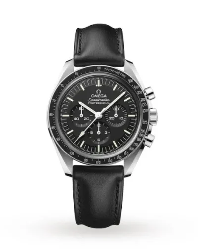 Omega Speedmaster Men Automatic Black Leather Watch O31032425001002