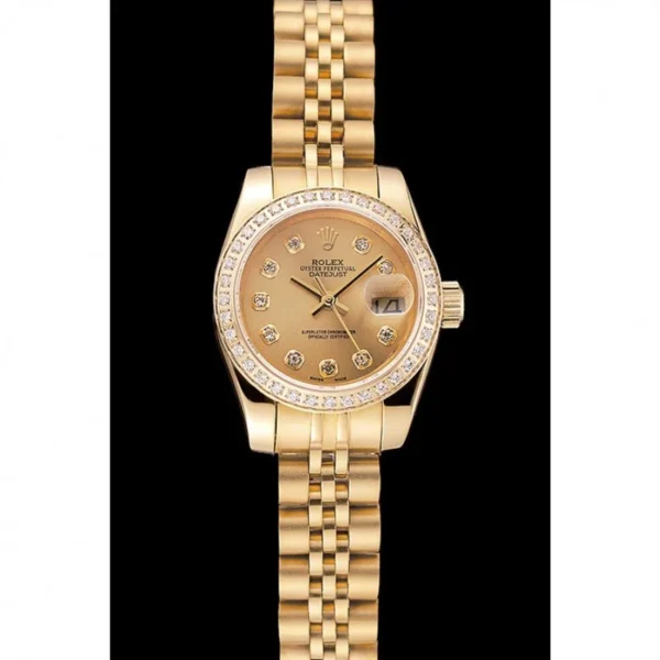 Superclone Rolex Datejust 28mm Gold Dial 1454096