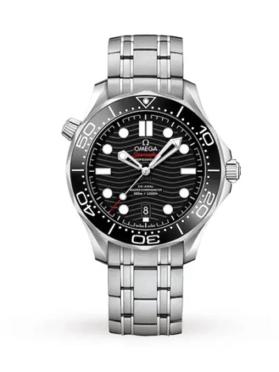 Omega Seamaster Men Automatic Black Stainless Steel Watch O21030422001001