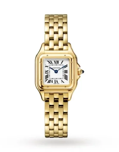 Cartier Panthère de Cartier Women Quartz Silver 18ct Gold Watch WGPN0008