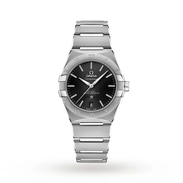 10DA1147-CD09-CDEF-4E6A-D55355A6BF5A.webp Omega Constellation Men Automatic Black Stainless Steel Watch O13110362001001