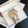 Couple Watches Rolex Datejust 36/28mm RG/SS Jub Gold/Dial