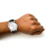 Omega De Ville Men Automatic Silver Leather Watch O42413402002001