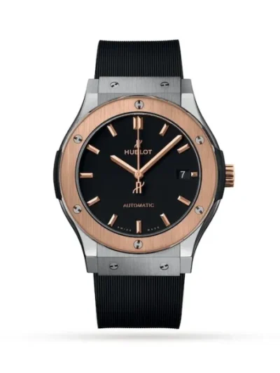 Hublot Classic Fusion Men Automatic Black Rubber Watch 511.NO.1181.RX