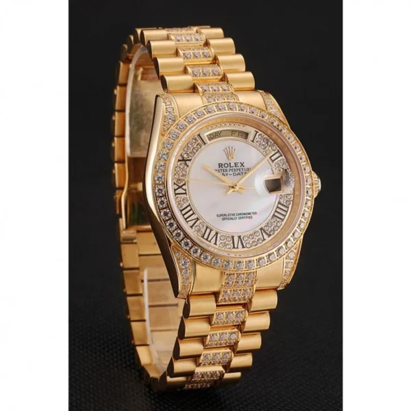 Superclone Rolex Day-Date 37mm White Dial 1453958