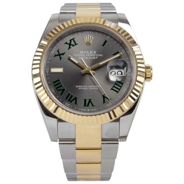 192920F2-46E4-EF5E-1F65-3FA4A98774DA.webp Rolex Datejust II 41mm Rhodium Dial 126333 Wimbledon Two-Tone Oyster