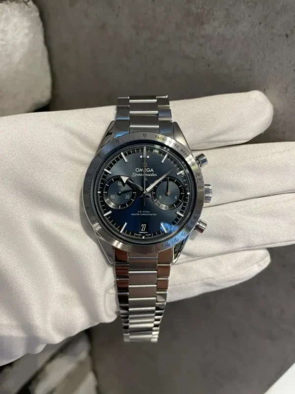 1BB1A959-46B1-6BD8-CFDC-D0658ECDC7B9.webp Omega Speedmaster Men Automatic Blue Stainless Steel Watch O33210415103001