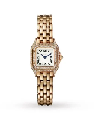 Cartier Panthère de Cartier Women Quartz White 18ct Rose Gold Watch WJPN0020