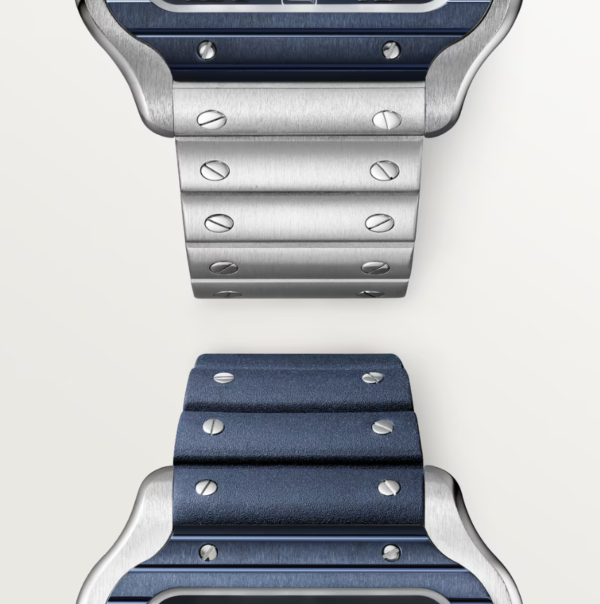 1E19BA33-1EEB-11CB-A413-6925899BC964.png Cartier Santos de Cartier Men Automatic Blue Stainless Steel Watch WSSA0048