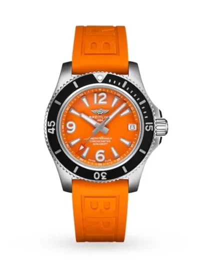 1EBDE297-F569-3523-2655-F90F111BE1A9.webp Breitling Superocean Women Automatic Orange Rubber Watch A17316D71O1S1
