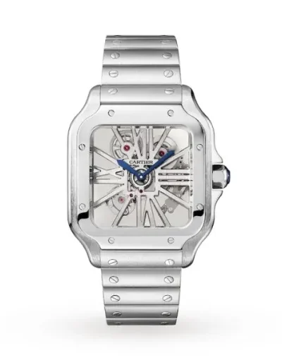 1FD35C39-AAA8-FA0A-20C8-13C044682728.webp Cartier Santos de Cartier Men Automatic Silver Stainless Steel Watch WHSA0015