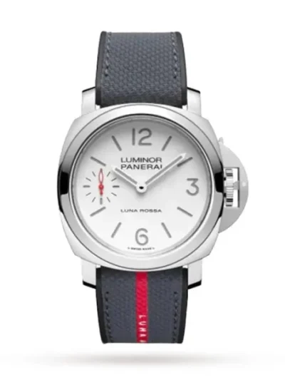 266718A7-C6B8-5E85-7331-23701D6BEB12.webp Panerai Luminor Men Automatic White Fabric Watch PAM01342