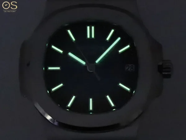 26F0630A-B4E4-A0A0-1D99-9BDF75728CFE.webp OSFactory Nautilus Green Dial Steel Watch
