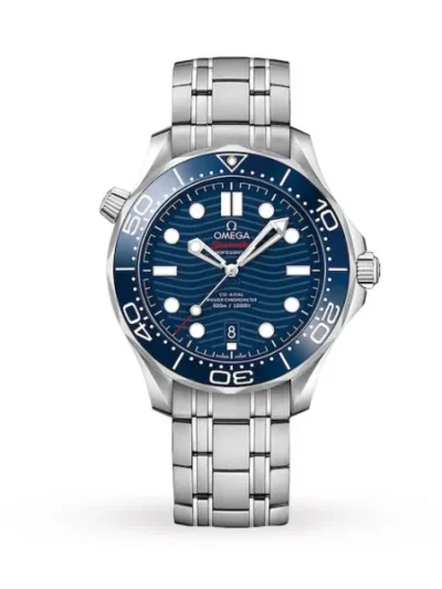 Omega Seamaster Men Automatic Blue Stainless Steel Watch O21030422003001