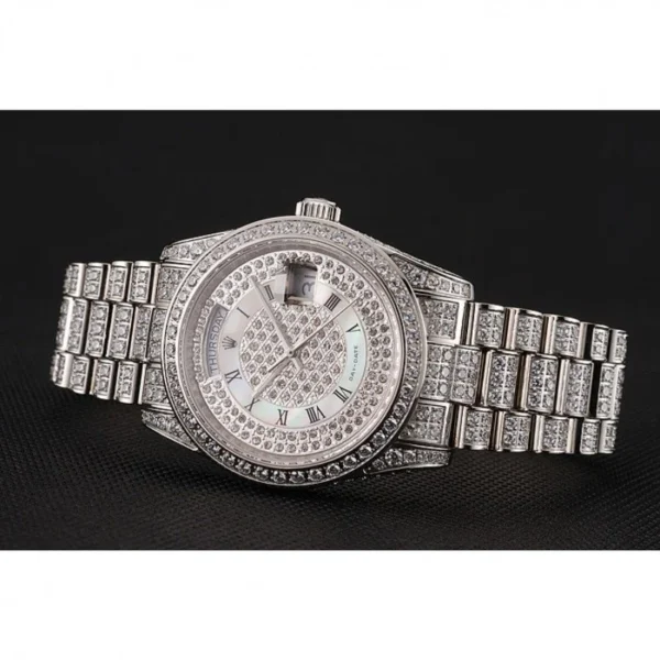 Superclone Rolex Day-Date 37mm White Dial 1453950