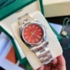 Couple Watches Rolex Oyster Perpetual 31/41mm SS/SS Red/Stk