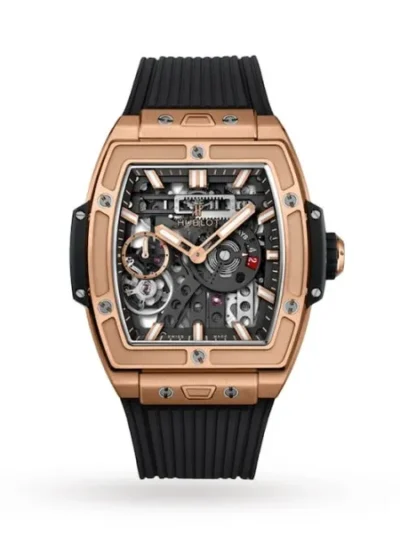 Hublot Spirit Of Big Bang Men Automatic Black Rubber Watch 614.OX.1180.RX