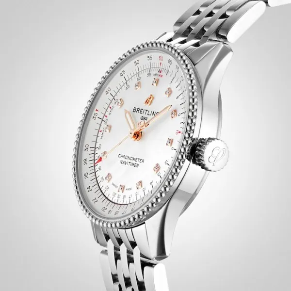 Breitling Navitimer Women Automatic Mother of Pearl Stainless Steel Watch A17395211A1A1