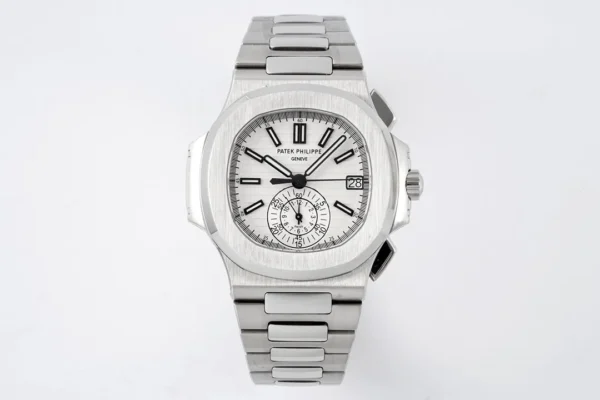 2A24BCE1-EF26-B1AB-202D-668FC1FF8B55.webp Patek Philippe Silver Nautilus Chronograph Watch