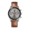 Omega Speedmaster Men Automatic Grey Leather Watch O32932445106001