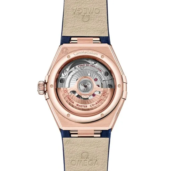 2FFCAD87-BE9D-AD79-9EC9-27B9C070D8A7.webp Omega Constellation Women Automatic Blue Leather Watch O13153292099001