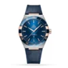 Omega Constellation Men Automatic Blue Leather Watch O13123412103001