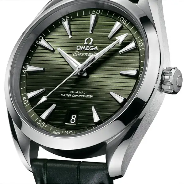 337BAC23-FFEB-BBFC-8704-C17724FB4EA6.webp Omega Seamaster Aqua Terra Men Automatic Green Leather Watch O22013412110001