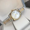 Couple Watches Rolex Datejust 36/28mm RG/SS Jub Sliver/Dia