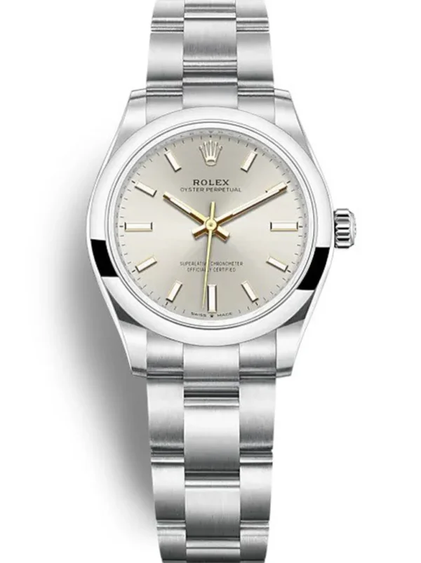 3508C050-CC3F-66E1-1B6A-F260AEFE17DB.webp Rolex Oyster Perpetual Lady 31mm Silver Dial 277200