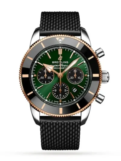 354240E7-BF7E-C83D-79DD-D1596164E127.webp Breitling Superocean Men Automatic Green Rubber Watch UB01622A1L1S1