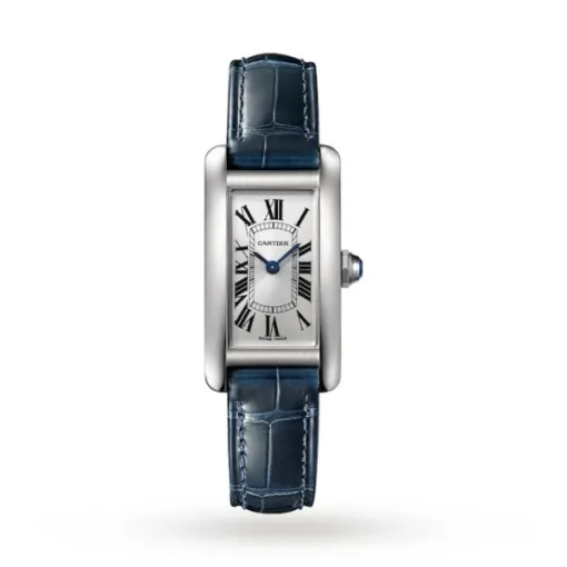 36326E8A-7087-1EB0-EBA3-339D2FC250F2.webp Cartier Tank Américaine Women Quartz Silver Alligator Watch WSTA0043