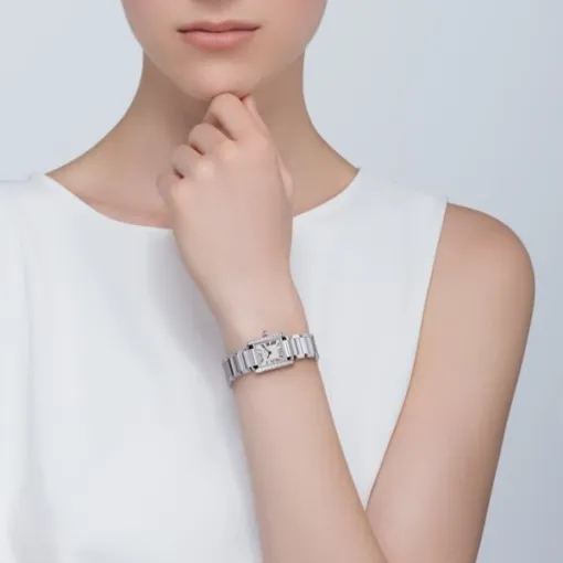 36926CA6-94AF-12B0-B969-AF0A472217A1.webp Cartier Tank Française Women Quartz Silver Stainless Steel Watch W4TA0008