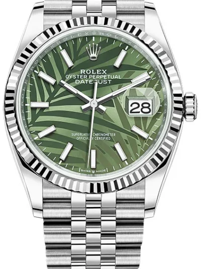 Rolex Datejust 36mm Palm Motif Dial 126234-0047