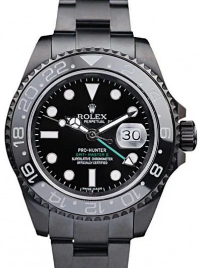 Superclone Rolex GMT-Master II 39mm Black Dial REP016828
